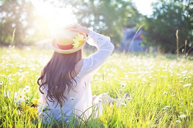 写真:女の子帽子