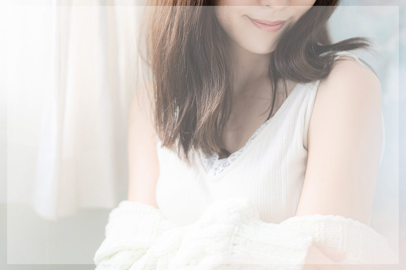 ノースリーブを着た女性